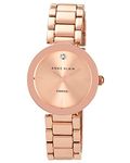 Anne Klein Women's AK-1362RGRG Diamond Dial Watch Rose Gold/Rose Gold