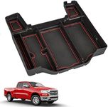 Motrobe 2024 Newest Center Console Organizer Tray for Dodge RAM 1500 2500 3500 Armrest Storage Box Accessories 2024 2023 2022 2021 2020 2019