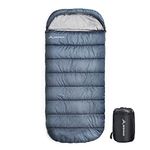 BISINNA XXL Sleeping Bag(90.55"x39.37") for Big and Tall Adults,3 Season Plus Size Warm and Comfortable Waterproof Lightweight Sleeping Bag Great for Camping Backpacking Hiking Indoor & Outdoor