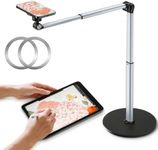Heavy Duty Aluminum Overhead Phone Stand for Recording, Adjustable iPhone Tripod for Overhead Shots, Sturdy Stand for Cooking, Crafting, Filming, Painting – Perfect for Creators（Magnetic）