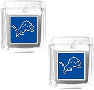 Siskiyou Unisex Carolina Panthers Graphics Candle Set F2CP170-P, Unisex, Detroit Lions Graphics Candle Set, F2CP105, White, Set of 2