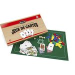 Jeujura JeujuraJ8145 Playing Cards Set in Wooden Box, Multi-Color