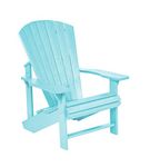 C.R. Plastic Products Classic Adirondack Chair Aqua