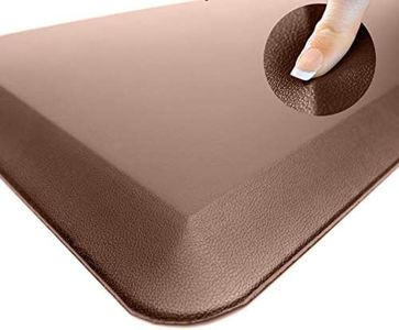 Sky Solutions Oasis Anti Fatigue Mat - Cushioned 3/4 Inch Comfort Floor Mats for Kitchen, Office & Garage - Padded Pad for Office - Non Slip Foam Cushion for Standing Desk (24" x 70", Brown)