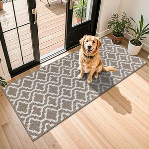 HEBE Washable Runner Rug 20"x59" Indoor Door Mat Runners,Non Slip Dirt Trapping Rug Runner Floor Mats Carpet Runners for Entryway Hallway Kitchen Garage Laundry Room