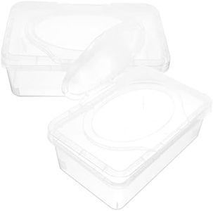 2pcs Wipes Box Portable Wipes Clear Container Travel Wipes Wipes Boxes Reusable Wipe Holder Wipe Holder Case Dispenser Wipes Travel Case Wipes Case Pp