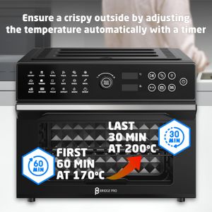 Bridge Pro 30L Air Fryer Oven – Large Capacity Countertop Cooker