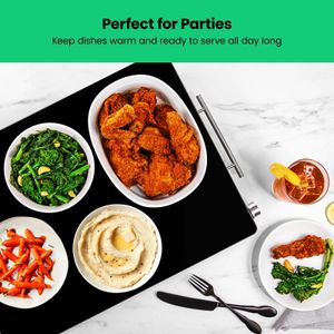 Chefman Electric Buffet Server – Black Food Warming Tray