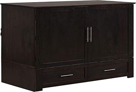 Mega Solutions Emurphybed Daily Delight Murphy Cabinet Chest Bed with Charging Station