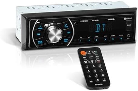 Sound Storm ML41B Single Din, Bluetooth, MP3/USB/SD FM Car Stereo, (No CD/DVD), Wireless Remote Control