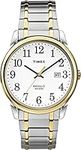 Timex TW2P81400GP Men's Classic White Dial and Two Tone Stainless Steel Expansion Band Watch