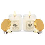 Aromahpure Scented Candles (55 Hours) (100% Soy Wax)- Handcrafted | Smoke-Free |Vanilla Fantasy -Vanilla Candles for Home & Gift Sets.(Pack of 2)