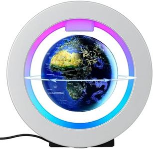 Magnetic Levitation Floating 4in Constellation Globe with Led Light Lamp Rotating in Midair for Adult, Cool Office Desk Accessories Decor Gadget Novelty Gift or Tech Science Toy for Men Birthday