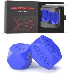 Mayena Jaw Exerciser for Men & Women | Beginner Blue Pair (30lbs) | Silicone Jawline Exerciser | Jaw Trainer & Jawline Shaper for Starter Level Users | Slims, Tones & Defines the Face