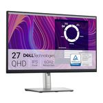 Dell P2723D 27 Inch QHD (2560x1440) Monitor, 60Hz, IPS, 5ms, 99% sRGB, DisplayPort, HDMI, 5x USB, 3 Year Warranty, Black