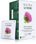 NUTRALIVER - Liver Support Tea | Liver Detox Tea | Liver Tea - Providing a Liver Cleanse, Detox And Repair - 20 Enveloped Tea Bags - by Nutra Tea - Herbal Tea - (1 Pack)