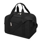 Small Gym Bag Carry On Bag - 12 inch Mini Duffle Bag Lightweight for Overnight Travel-Black