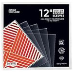 100x Vinyl Record Outer Sleeves, 12