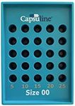 Capsu-TRAY manual capsule holding tray by Capsuline - Suitable for Size 00 empty capsules - 25 Count by Capsuline - Size 00