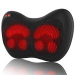 iKristin Back Neck Massager, Shiatsu Lower Back Massager Neck Massage Pillow with Heat - Deep Tissue Kneading for Shoulder,Neck,Back,Legs, Suitable for Men/Women/Mom/Dad, Massage at Home,Car