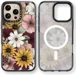 Rosarnnah Magnetic for iPhone 16 Pro Magsafe Case Cute - Durable Shockproof 6.6 ft Drop Impact Phone Case - Black Funny Sunflower Design for iPhone 16 Pro 6.3"