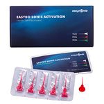 SNAWOP Easydo Sonic Activation System Needle Tips 60PCS #2504 Red Endodontic Activator Tips Soft Bendable Polymer Material Never Breaking File