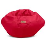 Dojo Classic Kids Bean Bag Chair (Filled) - Tough, Stain Resistant, Waterproof and Ultra Comfortable - Spicy Red