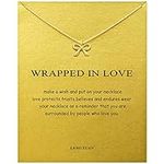 Message Card Gold Bowknot Pendant N