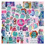 61Pcs Bibble Stickers Aesthetics Cartoon Stickers Pack，Halloween Decoration Vinyl Waterproof Stickers for Water Bottle, Laptop, Phone, Skateboard, Journaling, Gifts for Kids Teens Adults