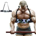 DEFY Heavy Duty Arm Blaster for Biceps and Triceps Workout Ideal Bicep Isolator & Muscle Builder for Bodybuilders and Weight Lifters with Advanced Neoprene Padding for Secure Workout (Gold) (Green Camo)