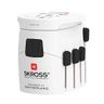 SKROSS - 1.103180 | Pro - World | Adaptateur de Voyage Universel pour Prise de Courant - Tension et Puissance 100V – 630W / 250V – 1575W. Protection Contre Les Chocs électriques