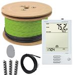 Floor Heating System, 120V Electric Tile Radiant Floor Heating Cable with UDG Programmable Thermostat (28 Sq.Ft.)