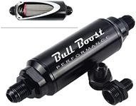 Bull Boost 44 Micron Fuel Filter Inline -6AN -8AN -10AN Universal High Flow Turbo Billet