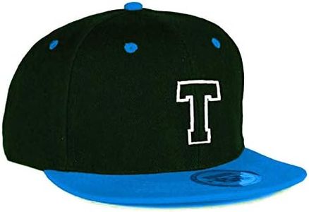 MFAZ Morefaz Ltd Ragazzo Adulta Cappello da Baseball di Stile Junior Uomo Donna A-Z Lettera Ragazze Bambino (Bambini 4-14 Anni, T)