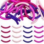 80 Pieces Eyelash Curler Refills Pads Soft Curler Replacement Refills Pads for Universal Eyelash Curler (Rose Red, Purple, Pink and Dark Rose Red)