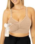 Kindred Bravely Sublime Hands Free Pumping Bra | Patented All-in-One Pumping & Nursing Bra with EasyClip (Beige, X-Large)