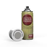 The Army Painter Colour Primer Ash Grey, 400 mL Acrylic Spray Primer, Spray Paint for Miniature Priming Basecoat, Tabletop Roleplaying, Boardgames, and Wargames Miniature Modelling