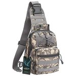 G4Free Lightweight Tactical Assault Small One Strap Sling MOLLE Backpack (D-ACU Camo)