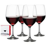 Spiegelau 4510277 Vino Grande Bordeaux Wine Glasses (Set of 4), Clear