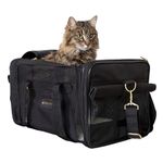 Quaker Pet Group SPT11721 Sherpa PetDelta Carrier, Black, Medium, 18-Inchx11-Inchx10.5-Inch