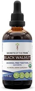 Secrets of the Tribe Black Walnut USDA Organic | Alcohol-Free Extract, High-Potency Herbal Drops | Made from 100% Certified Organic Black Walnut (Juglans Nigra) Dried Hull 4 oz