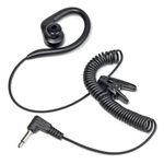 UAYESOK Radio Earpiece 3.5mm Jack Listen/Receiver Only Soft G Shape Ear Hook Walkie Talkie Headset 1 Pin for Motorola Yaesu Kenwood Maxon Vertex Security Police Radio Speaker Mics