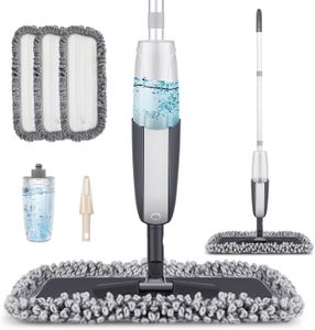MANGOTIME Spray Mop – Black Floor Cleaning Mop