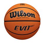 Wilson Basketball EVO NXT FIBA GAME BALL, Mixed Leather, Ideal for Indoor, Size 7, Brown, WTB0965XB