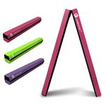 JC-ATHLETICS 8FT Balance Beam Folding Floor Gymnastic Equipment for Kids Toddler Girls Adults Training Practice at Home,Wood Core with Foam Top and Side Covered with Non-Slip PVC