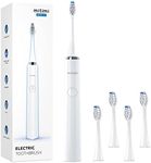 Mitimi Electric Toothbrush, Rechargeable Power Sonic Toothbrush with 40000VPM, 5 Optional Modes, Smart Timer, 5 Replacement Brush Heads, Sonic Toothbrush for Adults, IPX7 Waterproof