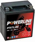 PTX7L-BS Powerline Factory Sealed Motorcycle Battery 12V 7Ah