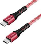 Fasgear USB-C to USB-C Cable, 1 Pack [10ft] USB 3.1 Type C Gen 2 Fast Charge Cable for Mac-Book Pro,100W 20V/5A Power Delivery, 10Gbps Data Transfer,4K@60Hz Video Output, Quest Link (3m,Red)