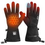 Heated Glove Liners for Men Women,Rechargeable Electric Battery Heating Riding Ski Snowboarding Hiking Cycling Hunting Thin Gloves Hand Warmer Arthritis&Raynaud's