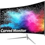 Z-EDGE 24 Inch Curved Gaming Monitor, Full HD 1080P LED Monitor, 75Hz Refresh Rate, Eye-Care Technology, 178° Wide View Angle, Built-in Speakers, VGA HDMI Port